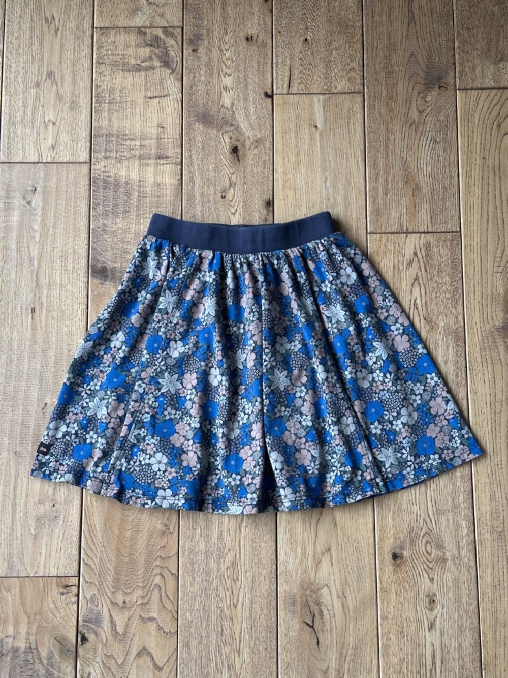 Tea Collection Blue Floral Print Skirt size 8